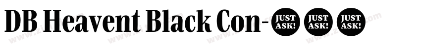 DB Heavent Black Con字体转换